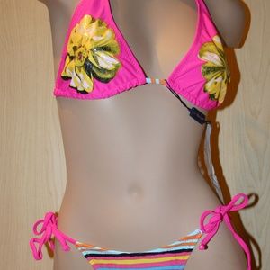 Anisea bright side tie bikini swim suit